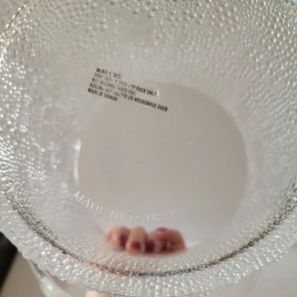 Vintage Acrylic Bubble Ice Bucket